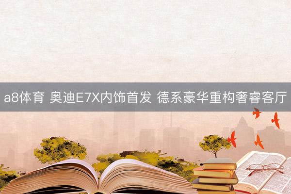 a8体育 奥迪E7X内饰首发 德系豪华重构奢睿客厅
